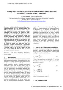 Voltage and Current Harmonic Variations in Three