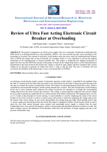 Vol. 5, Issue 4, April 2016 Review Of Ultra Fast Acting