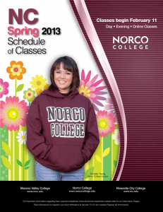NOR SPR13 - Norco College