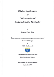 Clinical Applications of Calixarene based Sodium - DORAS