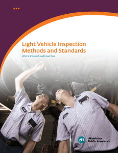 Light Vehicle Inspection Methods and Standards