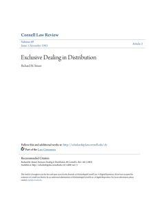 Exclusive Dealing in Distribution