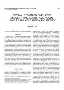 optimal design on one-layer close-fitting acoustical hoods using a