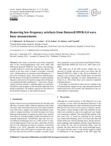 Removing low-frequency artefacts from Datawell DWR-G4 wave