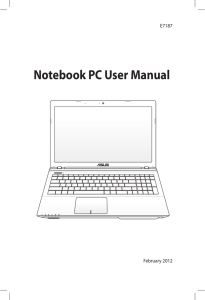 Notebook PC User Manual