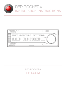 RED ROCKET-X Installation Instructions