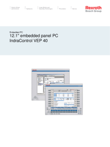12.1" embedded panel PC IndraControl VEP 40