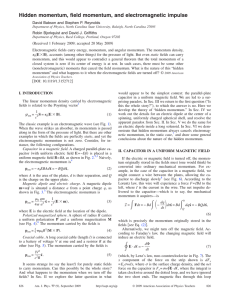 Hidden momentum, field momentum, and electromagnetic impulse