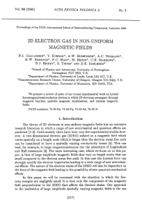 2D ELECTRON GAS IN NONUNIFORM MAGNETIC FIELDS