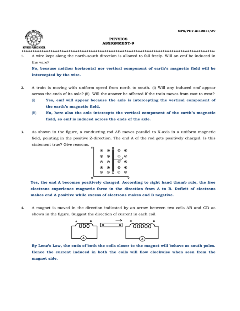 physics holiday assignment