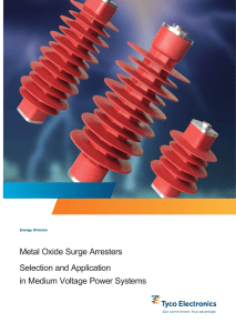 Metal Oxide Surge Arresters Selection and Application in Medium