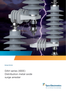 DAH series (IEEE) Distribution metal oxide surge arrester