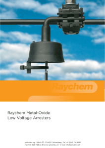 Raychem Metal-Oxide Low Voltage Arresters LVA ENG