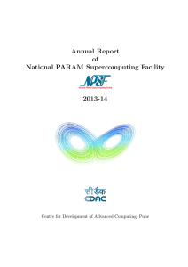 Yearly report of 2013-14 - C-DAC