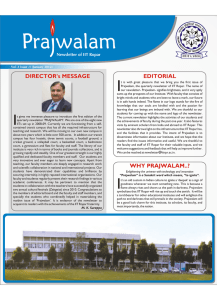 Prajwalam Volume 1, Issue 1 - Indian Institute of Technology Ropar