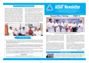 Newsletter Volume 1 – Issue 3 - Albertian Institute of Science and