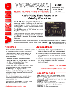 VIK-C-200 Brochure - Telcom