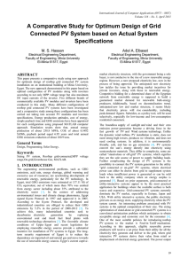 A Comparative Study for Optimum Design of Grid Connected PV