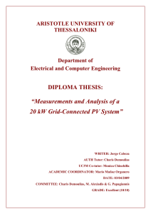 “Measurements and Analysis of a 20 kW Grid