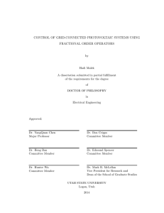 CONTROL OF GRID-CONNECTED PHOTOVOLTAIC SYSTEMS