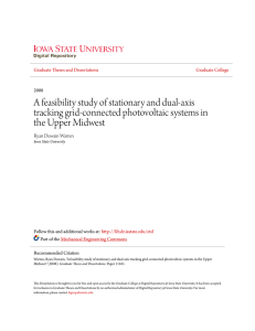 A feasibility study of stationary and dual-axis tracking grid