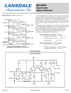 MC4335 - Lansdale Semiconductor, Inc.