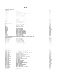 ACCESS CONTROL DEVICES Credentials LIST