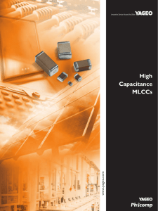 High Capacitance MLCCs