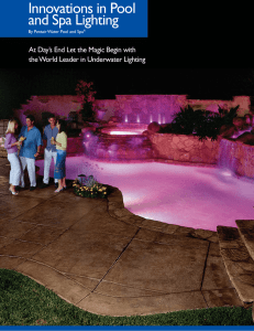 Innovations in Pool and Spa Lighting