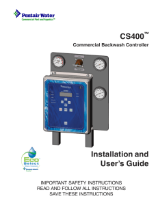 Installation and User`s Guide CS400