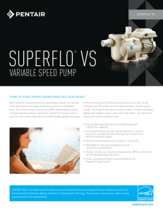 variable speed pump - Pool Discount Center