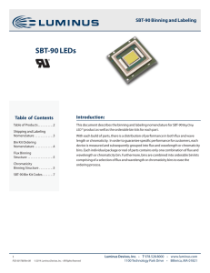 SBT-90 LEDs - Luminus Devices