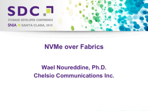 NVMe over Fabrics