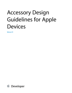 Accessory Design Guidelines for Apple Devices
