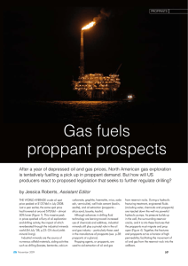 Gas fuels proppant prospects