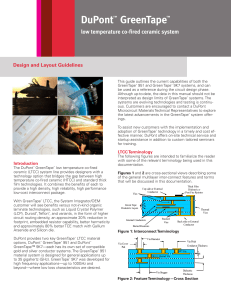 DuPont™ GreenTape™ Design and Layout Guidelines