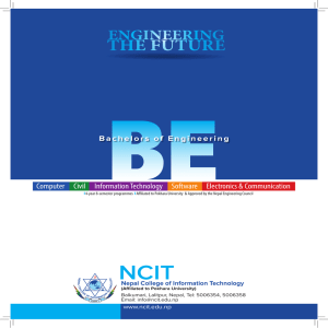 NCIT Engineering Programs: BE Degrees in Nepal