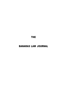 the banaras law journal