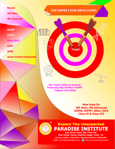 Prospectus of Paradise Institute