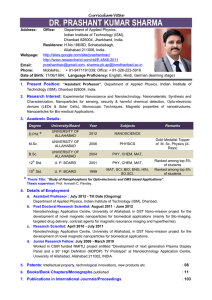 dr. prashant kumar sharma