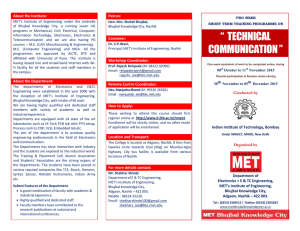 Details - MET Bhujbal Knowledge City Nashik
