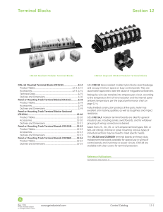 GE Control Catalog - Section 12: Terminal Blocks - Mercado