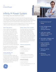 Infinity M Power System - GE Industrial Solutions