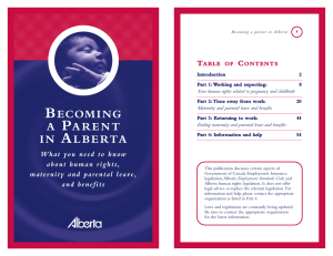 Becoming a Parent in Alberta - Alberta Human Rights Commission