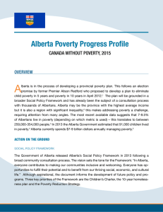 Alberta Poverty Progress Profile