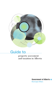 Guide to Property Assessment and Taxation in Alberta`