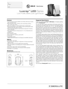Lux-Ray™ LED Remote Fixture Series - Emergi-Lite