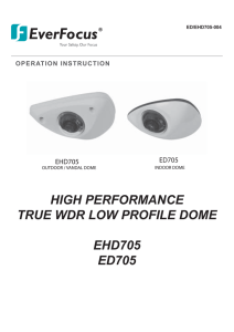 HIGH PERFORMANCE TRUE WDR LOW PROFILE DOME EHD705