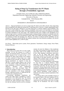Sizing of Step-Up Transformers for PV Plants through a