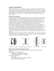 Audio Transformers